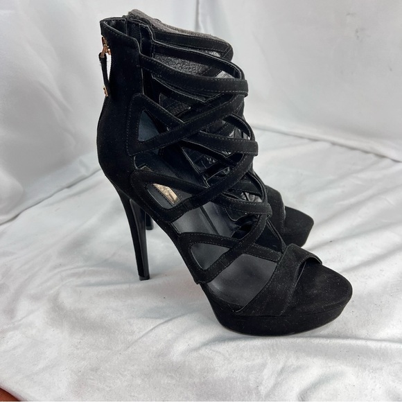 GUESS Kadani Women's Size 7M Black Platform High Heel Sandals - Picture 5 of 9